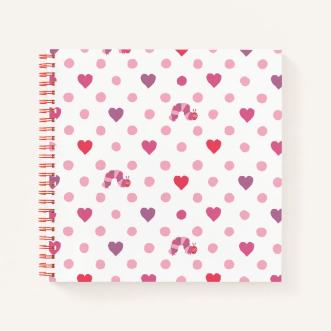 Eric Carle | Valentine Heart Polka Dot Pattern Notebook (Front)
