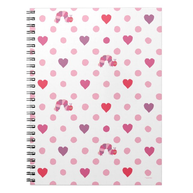 Eric Carle | Valentine Heart Polka Dot Pattern Notebook (Front)