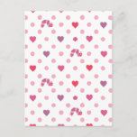 Eric Carle | Valentine Heart Polka Dot Pattern Postcard