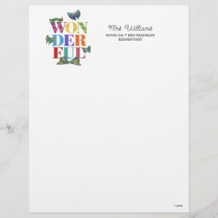 Eric Carle Wonderful Letterhead