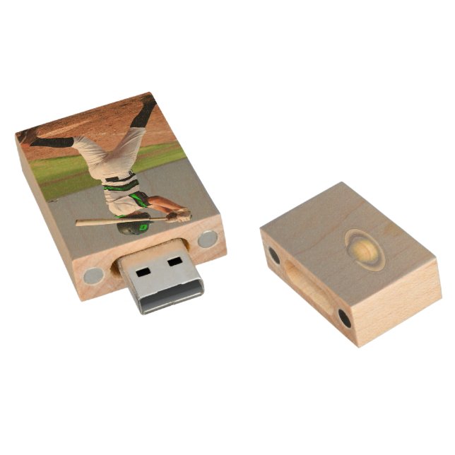 Eric Flint's 1632 & Beyond USB Wooden Flash Drive (Angled)