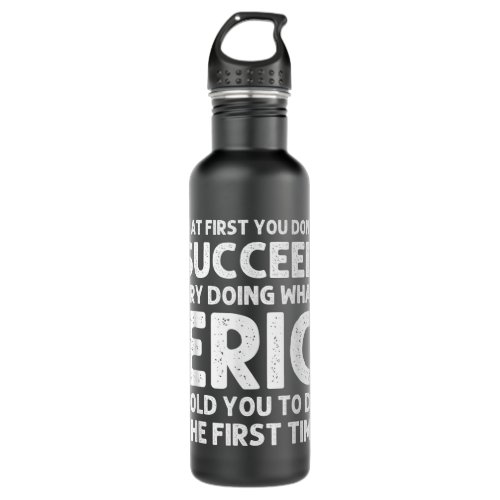 ERIC Gift Name Personalized Birthday Funny Christm Stainless Steel Water Bottle
