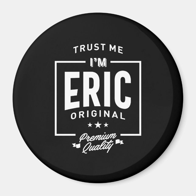Eric Personalized Name Birthday Gift Magnet (Front)