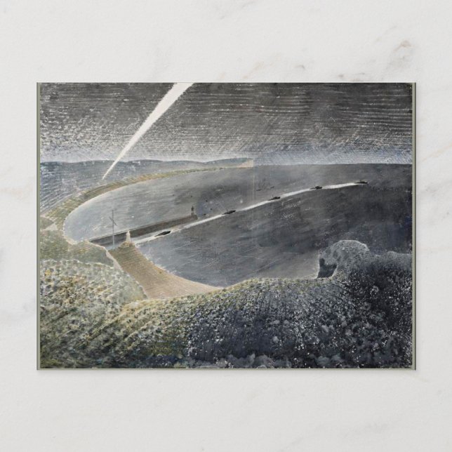 Eric Ravilious art, Coastal Defenses Postcard (Front)