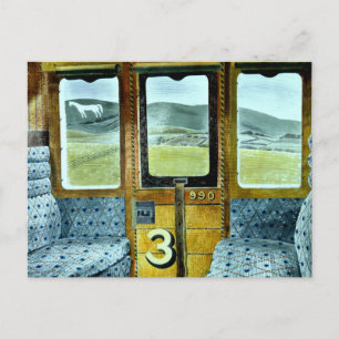 Eric Ravilious art, Train Landscape Postcard