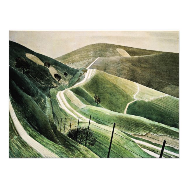 Eric Ravilious - Chalk Paths, Photo Print (Front)