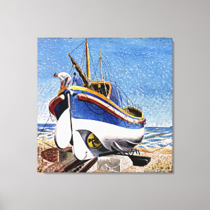 Eric Ravilious - Lifeboat at Aldeburgh, Canvas Print