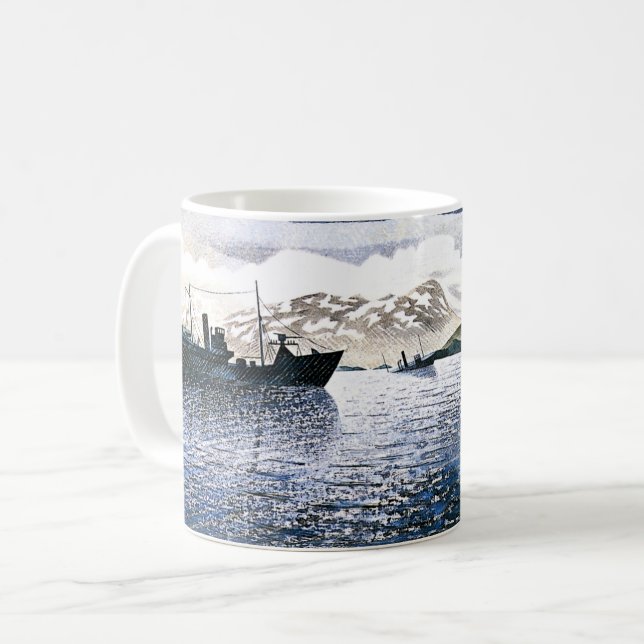 Eric Ravilious - Norway, magic realism, Coffee Mug (Front Left)