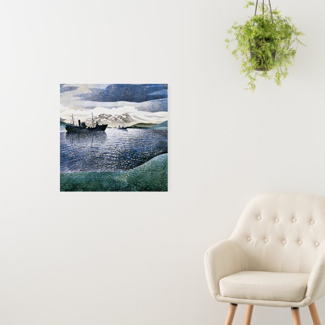 Eric Ravilious - Norway, magic realism, Foam Board (In Situ (Wall))