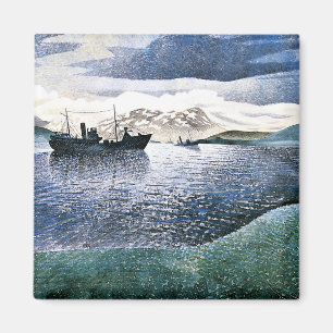 Eric Ravilious - Norway, magic realism, Magnet