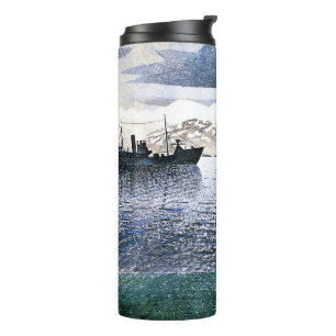 Eric Ravilious - Norway, magic realism, Thermal Tumbler