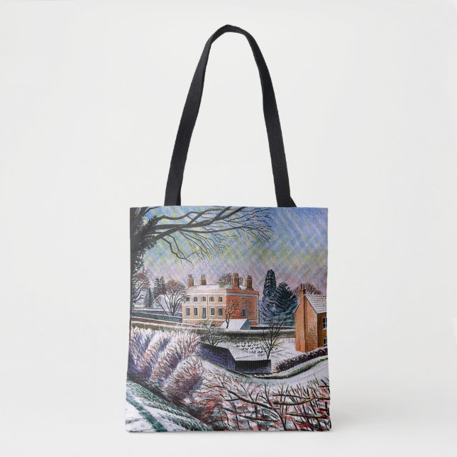 Eric Ravilious - The Vicarage in Winter Tote Bag (Front)
