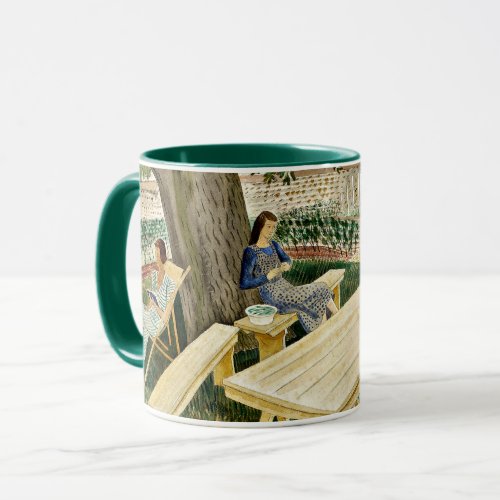 Eric Ravilious _ Two Women in a Garden Mug