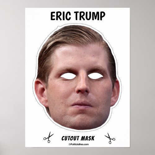 ERIC TRUMP Halloween Mask Poster