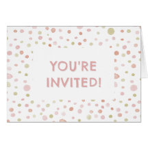 Erica Confetti Watercolor Dots Birthday Invite