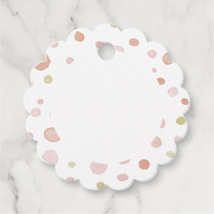 Erica Confetti Watercolor Dots Favor Tags