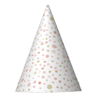 Erica Confetti Watercolor Dots Party Hat