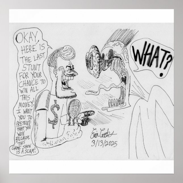 Erica Crooks Comics : Game Show scam Poster (Front)