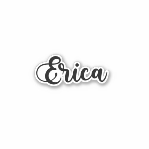 Erica Name _ Handwritten Calligraphy Sticker