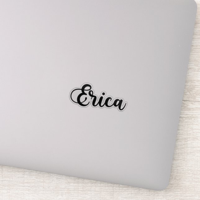 Erica Name - Handwritten Calligraphy Sticker (Detail)