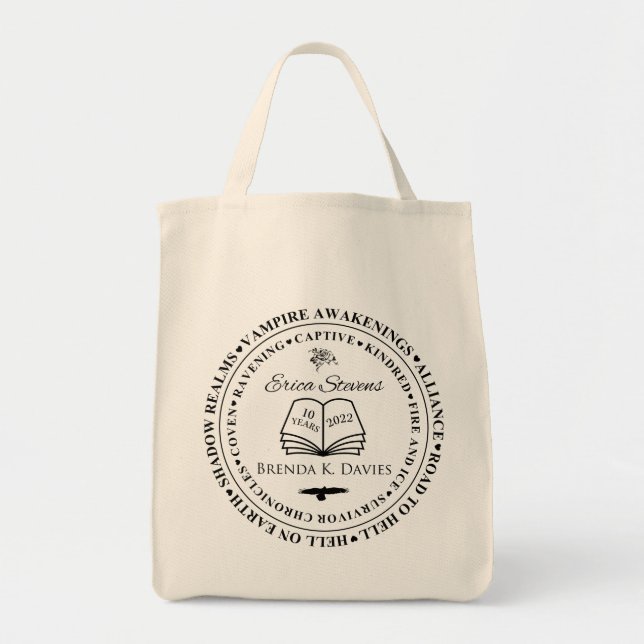 Erica Stevens Brenda K Davies 10 Year Anniversary Tote Bag (Front)