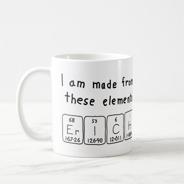 Erich periodic table name mug (Left)