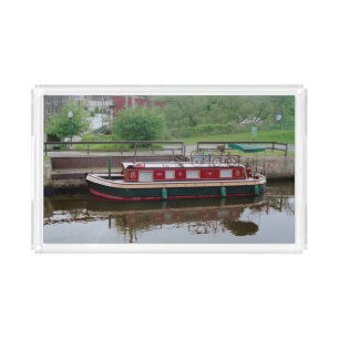 Erie Canal Boat acrylic tray