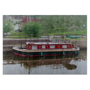 Erie Canal boat cutting board
