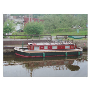 Erie Canal boat table cloth