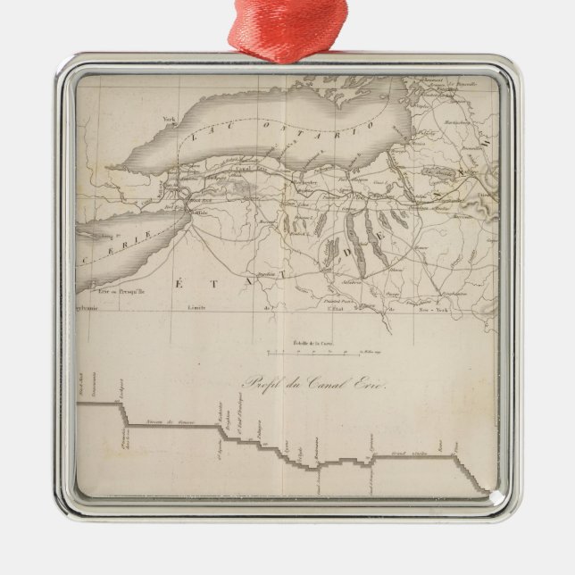 Erie Canal Metal Ornament (Front)