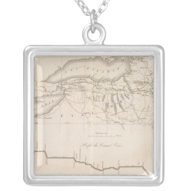 Erie Canal Silver Plated Necklace (Front)