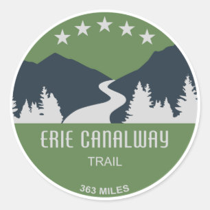 Erie Canalway Trail Classic Round Sticker