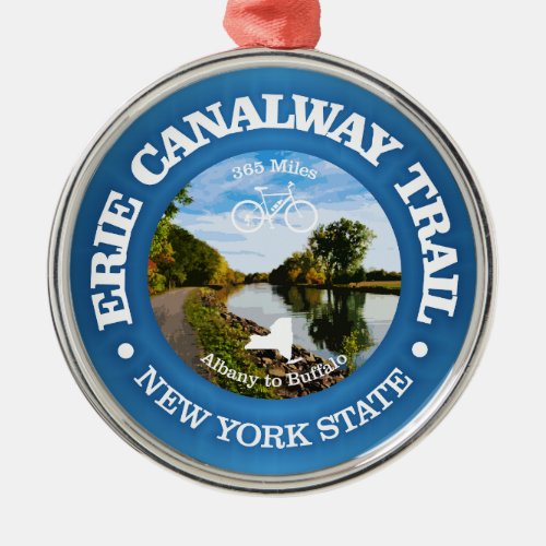 Erie Canalway Trail cycling c Metal Ornament