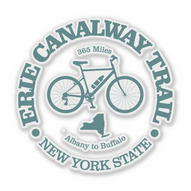 Erie Canalway Trail (cycling) Sticker (Front)