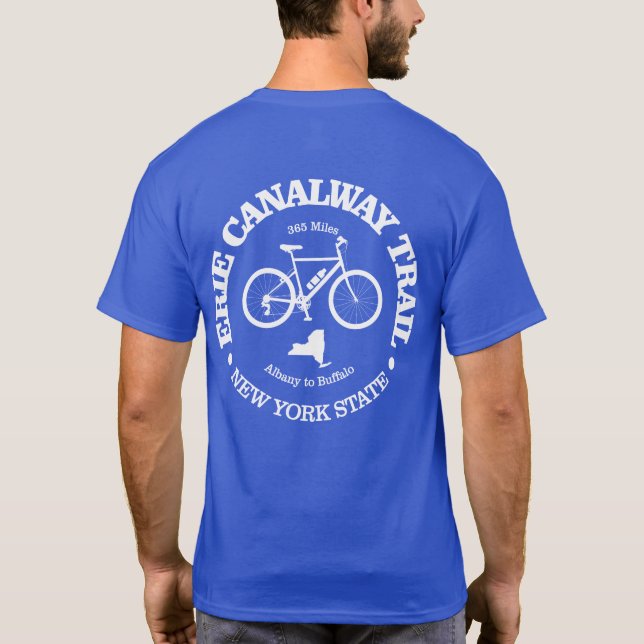 Erie Canalway Trail (cycling) T-Shirt (Back)