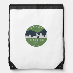 Erie Canalway Trail Drawstring Bag