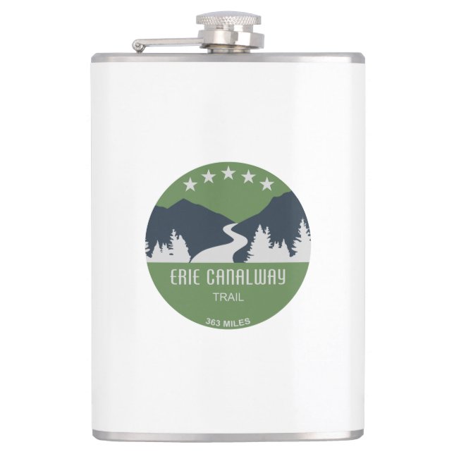 Erie Canalway Trail Flask (Front)