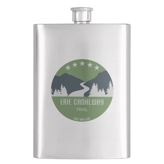 Erie Canalway Trail Flask (Front)
