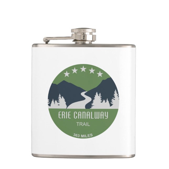 Erie Canalway Trail Flask (Front)