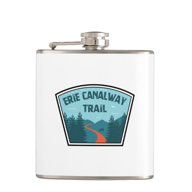 Erie Canalway Trail Flask (Front)