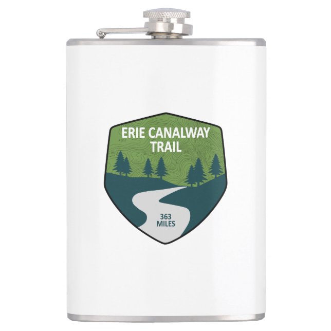 Erie Canalway Trail Flask (Front)