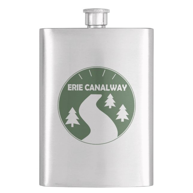 Erie Canalway Trail Flask (Front)