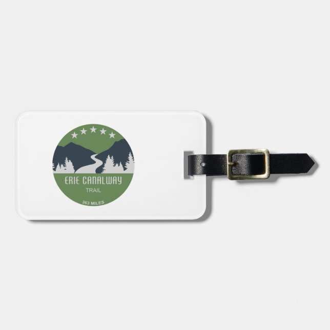 Erie Canalway Trail Luggage Tag (Front Horizontal)