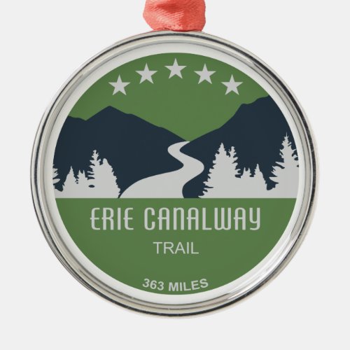 Erie Canalway Trail Metal Ornament