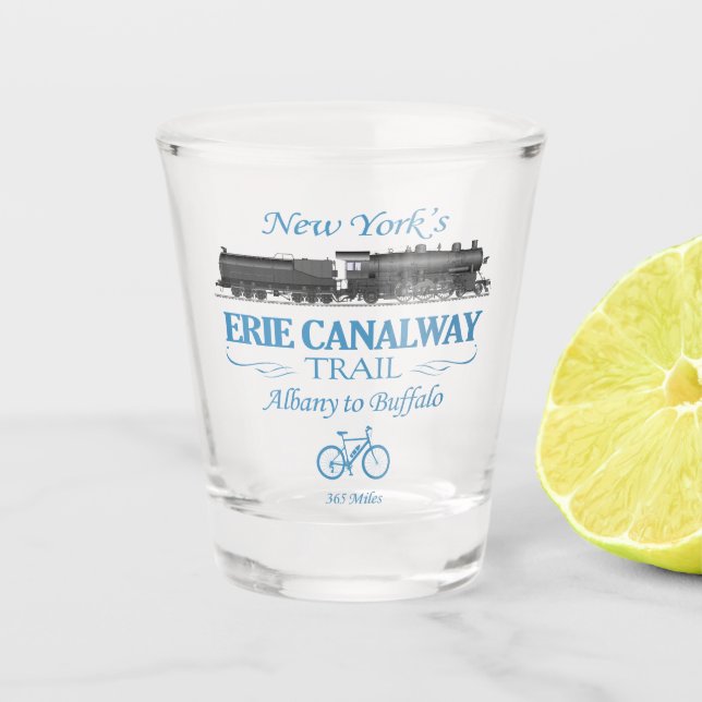 Erie Canalway Trail (RT2) Shot Glass (Front)