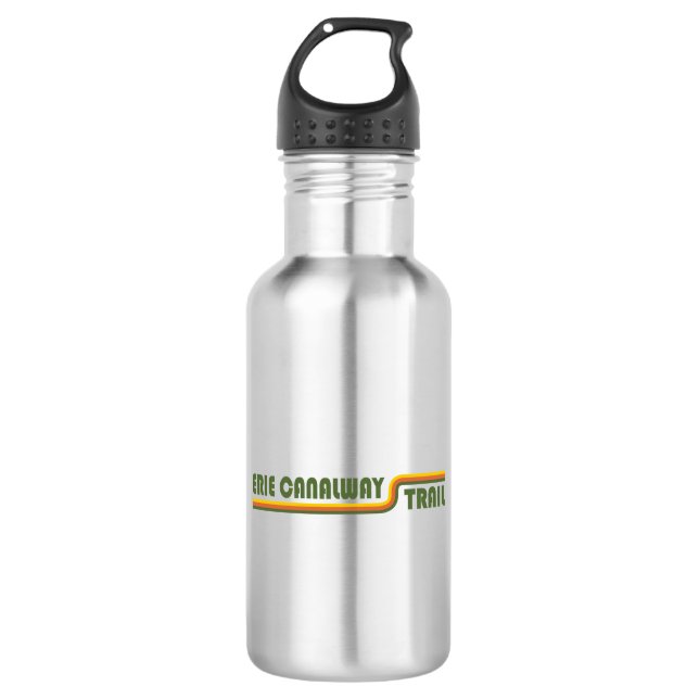 Erie Canalway Trail Stainless Steel Water Bottle (Front)