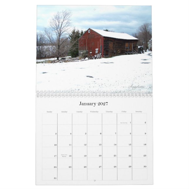Erie County, Pennsylvania Calendar (Jan 2027)