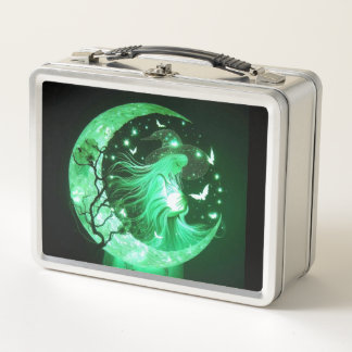 Erie green witch lunch box