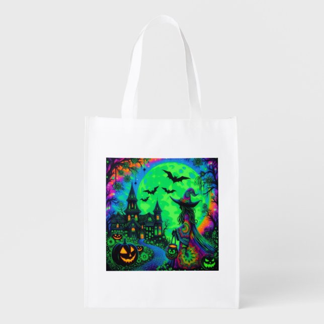 Erie Halloween  Grocery Bag (Front)