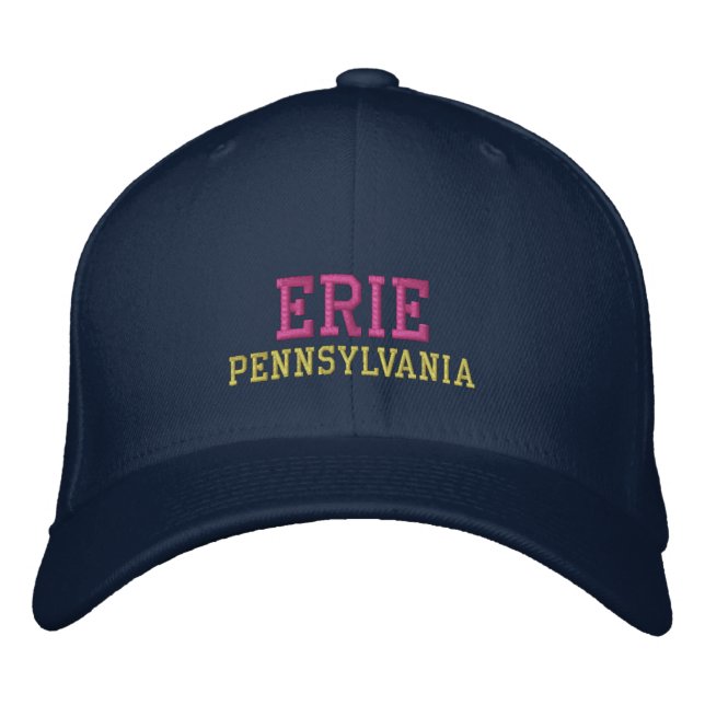 Erie Pennsylvania Embroidered Hat (Front)